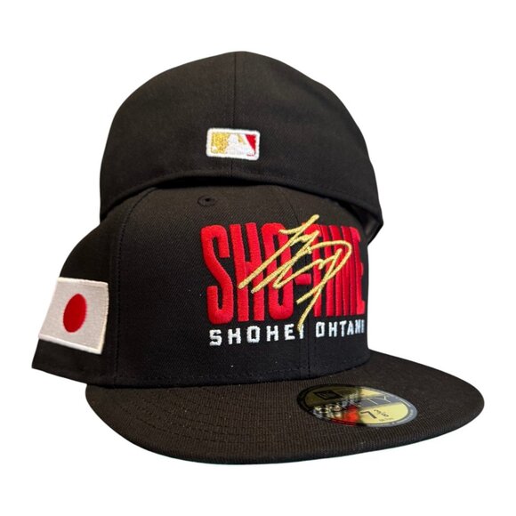 New Era Los Angeles Dodgers Shohei Ohtani 59FIFTY Fitted Hat Japan Flag - Picture 2 of 9